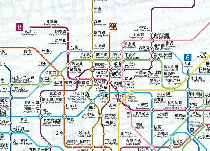 杭州地铁线路图最新版,杭州地铁最新线路图