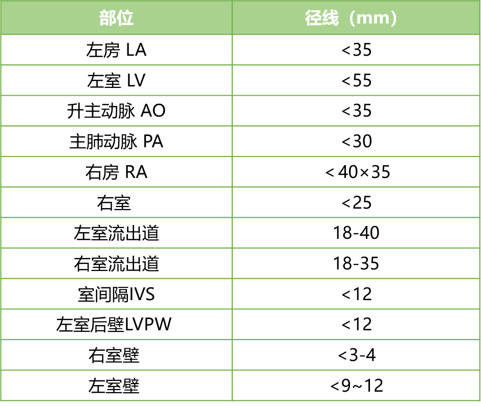 最新心脏彩超正常值,近期发布的权威心脏彩超参考值标准。