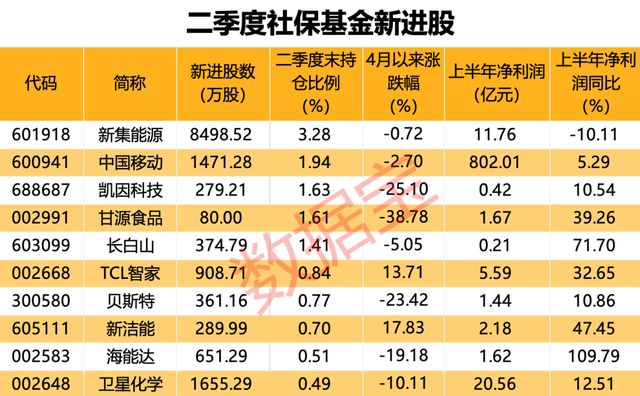 最新社保持仓,最新社保持仓揭示市场风向标。