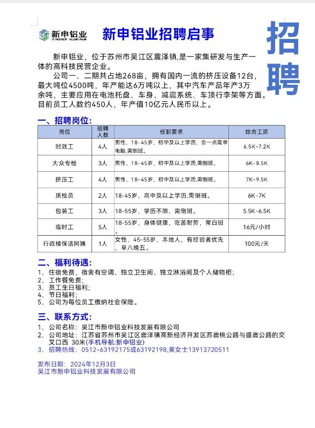 佛山铝材厂招聘最新信息,佛山铝业招聘资讯速递